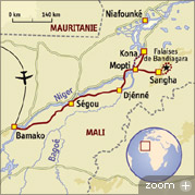 carte MALI - En goguette au pays Dogon