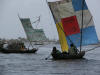 voiles colorées sur la lagune